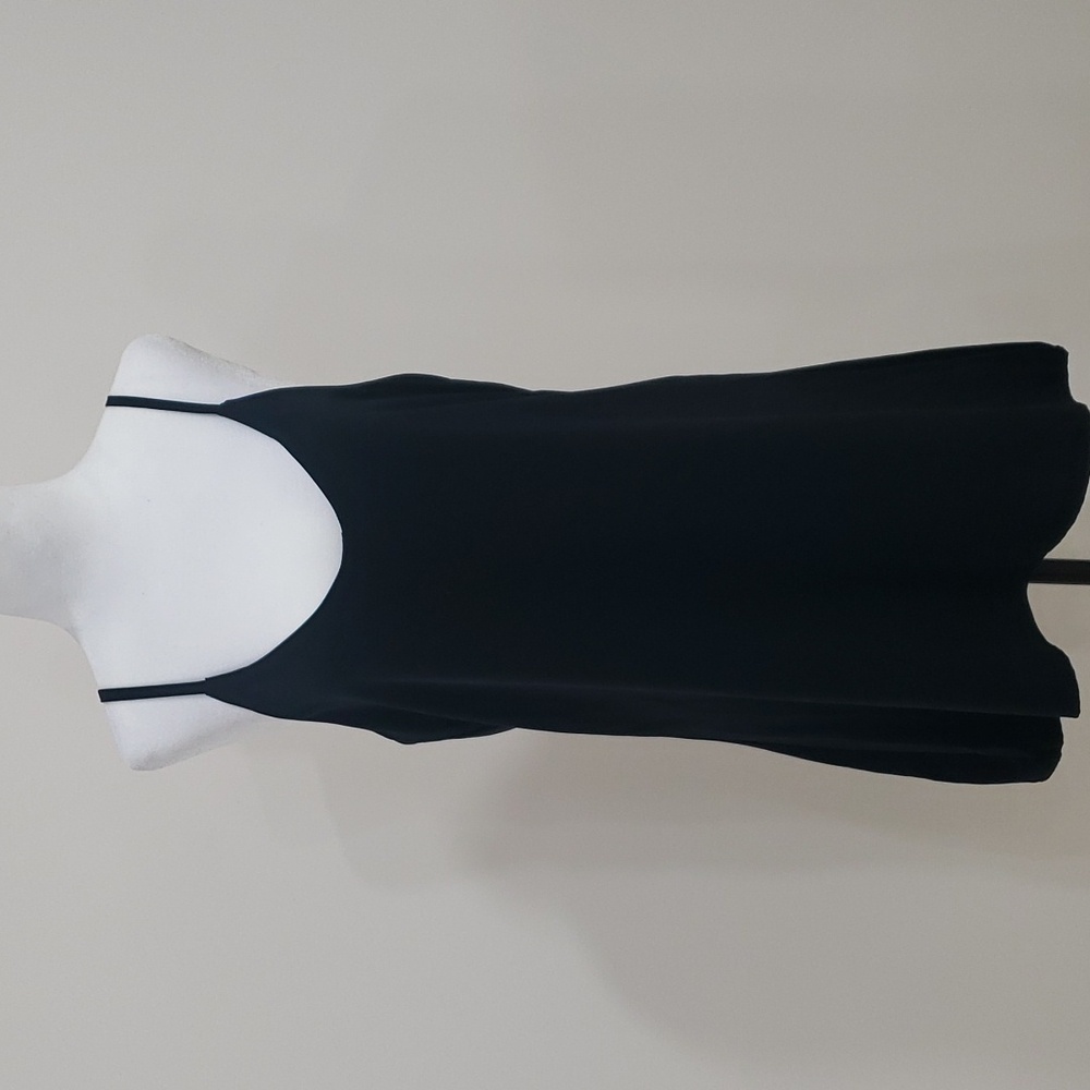 Brandy Melville black low back slip dress